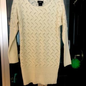 Cream and gold Sweater dress